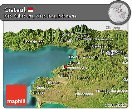 Satellite Panoramic Map of Ciateul