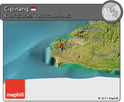 Satellite Panoramic Map of Cipinang