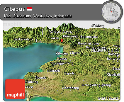 Satellite Panoramic Map of Citepus