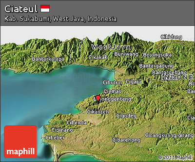 Satellite Panoramic Map of Ciateul