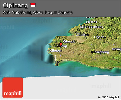 Satellite Panoramic Map of Cipinang