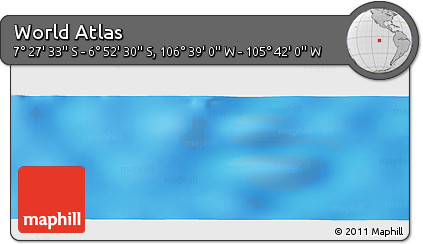 Physical Panoramic Map of the Area around 7° 10' 2" S, 106° 10' 30" W