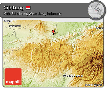Physical 3D Map of Cibitung
