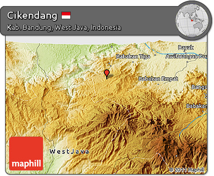 Physical 3D Map of Cikendang