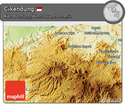 Physical 3D Map of Cikendung