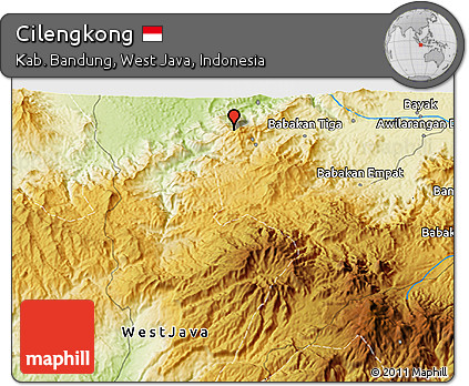 Physical 3D Map of Cilengkong