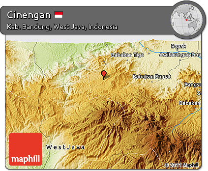 Physical 3D Map of Cinengan