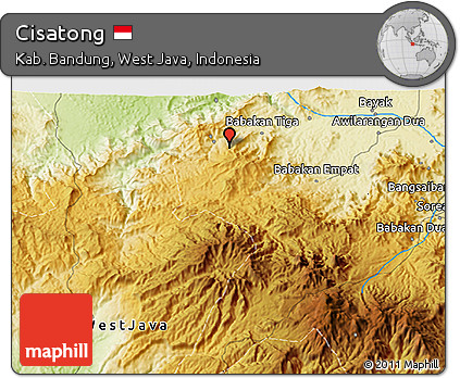 Physical 3D Map of Cisatong