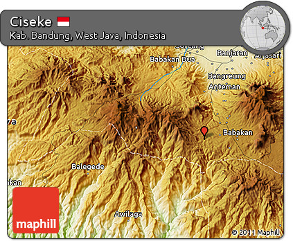 Physical 3D Map of Ciseke