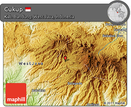 Physical 3D Map of Cukup