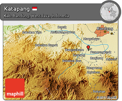Physical 3D Map of Katapang