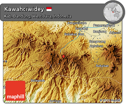 Physical 3D Map of Kawahciwidey