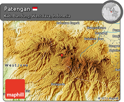 Physical 3D Map of Patengan
