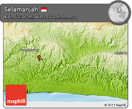 Physical 3D Map of Selamanjah