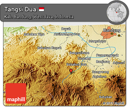 Physical 3D Map of Tangsi Dua