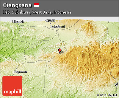 Physical 3D Map of Ciangsana