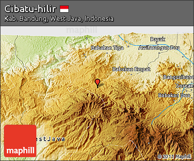 Physical 3D Map of Cibatu-hilir