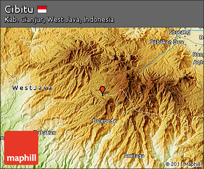 Physical 3D Map of Cibitu