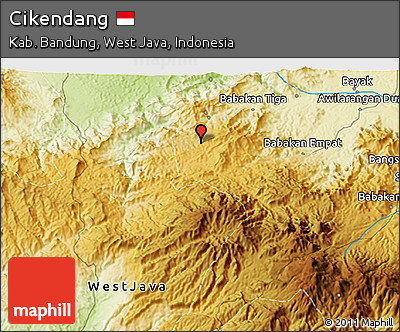 Physical 3D Map of Cikendang