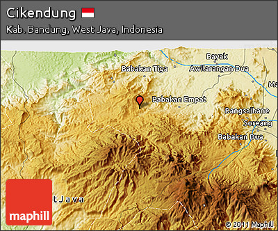 Physical 3D Map of Cikendung