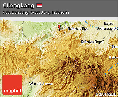Physical 3D Map of Cilengkong