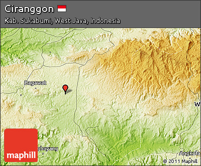 Physical 3D Map of Ciranggon