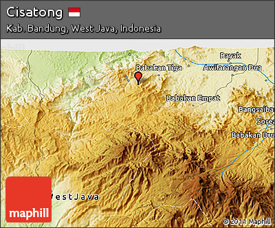 Physical 3D Map of Cisatong