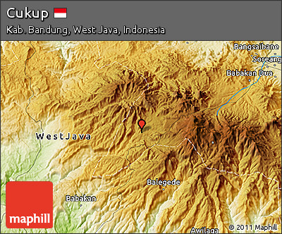 Physical 3D Map of Cukup