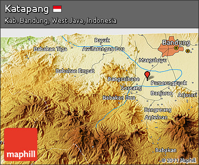 Physical 3D Map of Katapang