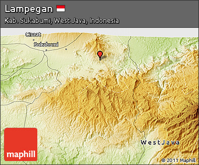 Physical 3D Map of Lampegan