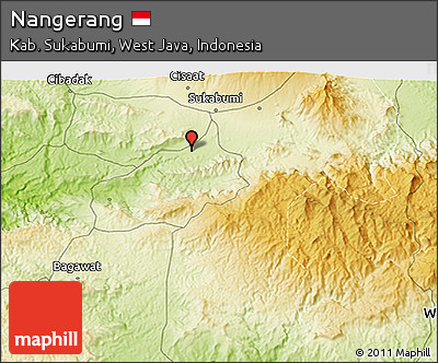 Physical 3D Map of Nangerang
