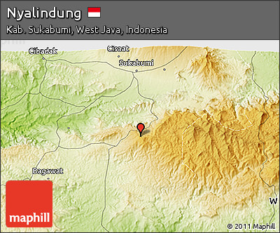 Physical 3D Map of Nyalindung