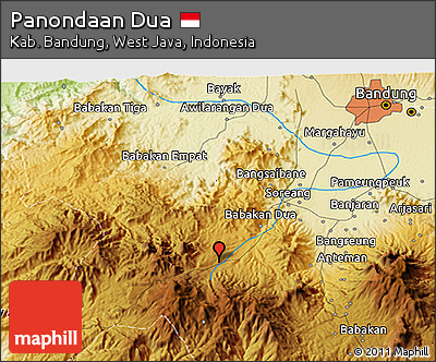 Physical 3D Map of Panondaan Dua