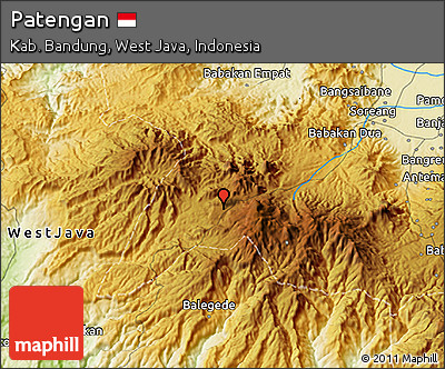 Physical 3D Map of Patengan
