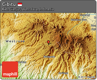 Physical 3D Map of Cibitu