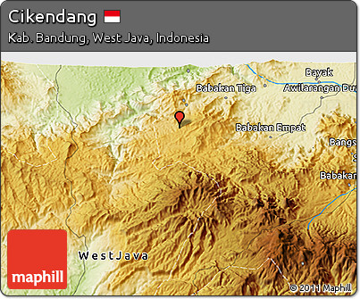 Physical 3D Map of Cikendang