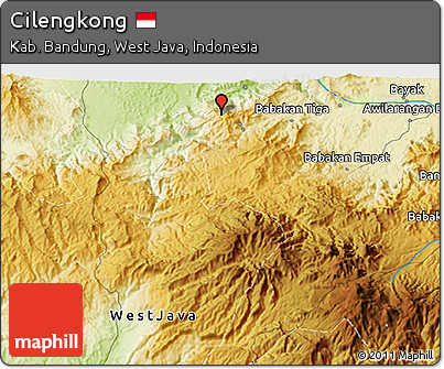 Physical 3D Map of Cilengkong