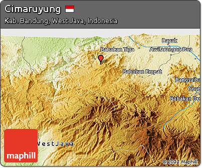 Physical 3D Map of Cimaruyung