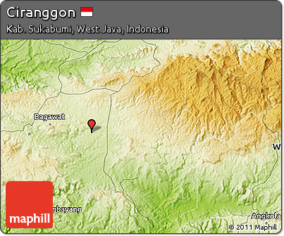 Physical 3D Map of Ciranggon