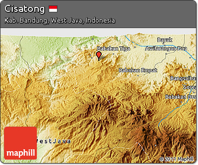 Physical 3D Map of Cisatong