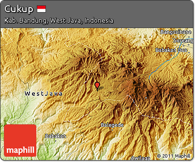 Physical 3D Map of Cukup