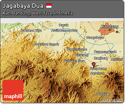 Physical 3D Map of Jagabaya Dua