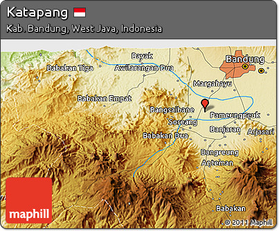 Physical 3D Map of Katapang