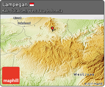 Physical 3D Map of Lampegan