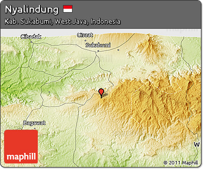 Physical 3D Map of Nyalindung