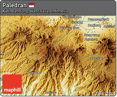 Physical 3D Map of Paledran