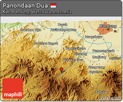 Physical 3D Map of Panondaan Dua