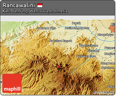 Physical 3D Map of Rancawalini