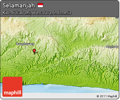 Physical 3D Map of Selamanjah