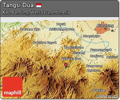 Physical 3D Map of Tangsi Dua